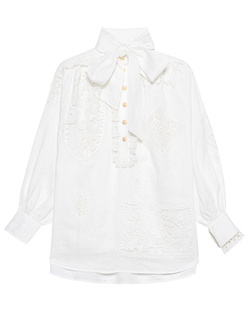 ZIMMERMANN Rhythmic Applique Lace White
