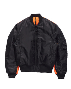 Maharishi Hi-Vis MA-1 Flight Black Neon Orange