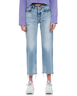 MOUSSY Lomita Cropped Straight Blue