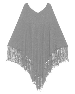 360 CASHMERE Freya Fringes Grey
