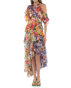 ZIMMERMANN Wonderland Flounce Spliced Floral Multicolor