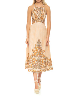 ZIMMERMANN Devi Halter Tie Midi Sage