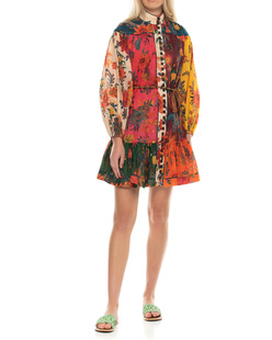 ZIMMERMANN Ginger Lantern Mini Dress Multicolor