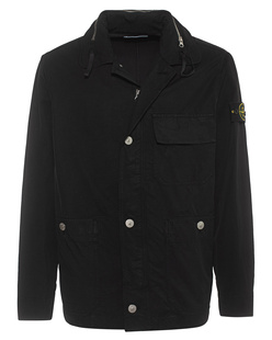 STONE ISLAND Cupro Cotton Hood Black