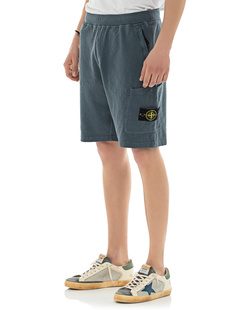 STONE ISLAND Washed Badge Blue