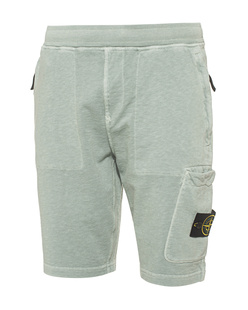 STONE ISLAND Washed Badge Light Grey