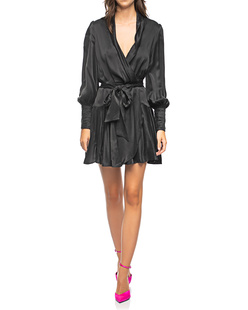 ZIMMERMANN Silk Wrap Mini Black