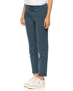 JUVIA Margie Light Fleece Trousers Turn Up Midnight Navy
