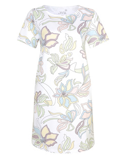 JUVIA Jenny Fleece Flowers White