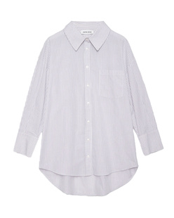 ANINE BING Mika White and Lavender Stripe