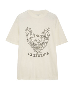 ANINE BING Milo Tee Eagle Off White