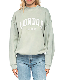ANINE BING Jaci University Washed Faded Seafoam