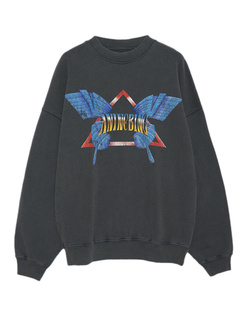 ANINE BING Harvey Crew Washed Black
