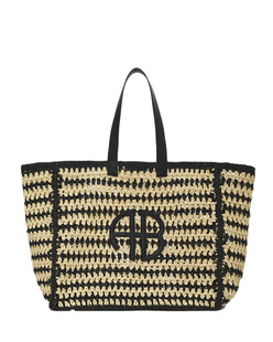 ANINE BING Large Rio Beige Black