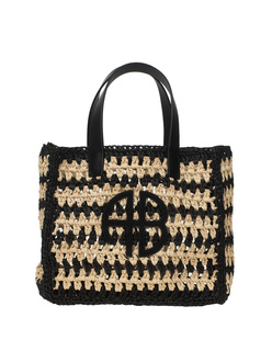 ANINE BING Small Rio Beige Black