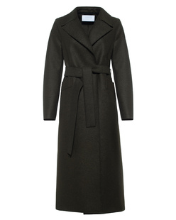 HARRIS WHARF LONDON Long Maxi Coat Moss Green