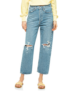 AGOLDE 90S Midrise Cropped Loose Straight Blue