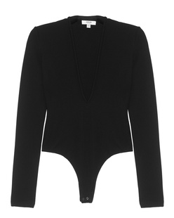 AGOLDE Zena Deep V Black