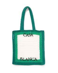 CASABLANCA CROCHET TENNIS Green White