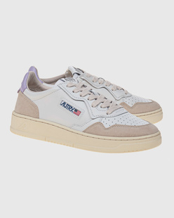 Autry Medalist Low Suede White Lilac