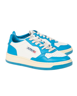 Autry 01 Low Leather Cobalt Blue