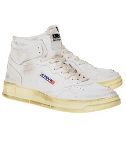Autry Super Vintage Mid Oiled White