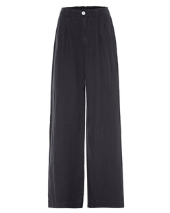 BELLA DAHL Linen Wide Leg Black