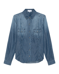 bella dahl Long Sleeve Seamed Blue