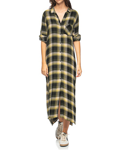 BELLA DAHL Rolled Sleeve Duster Yellow