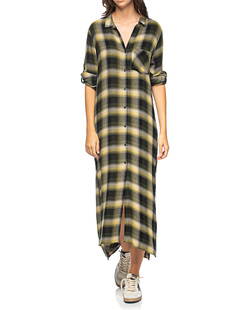 bella dahl Rolled Sleeve Duster Yellow