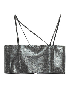 Dondup Rhinestones Silver Black