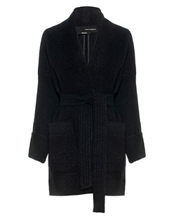 ISABEL BENENATO Wool Short Coat Black