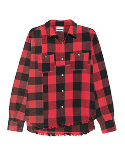 John Elliott Silverado Paneled Plaid Red