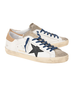 GOLDEN GOOSE DELUXE BRAND Superstar Classic White Taupe Black