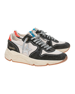 GOLDEN GOOSE DELUXE BRAND Running Sole Cream Dark Grey Silver