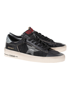 GOLDEN GOOSE Stardan Under Net Stars Black Silver