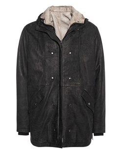 GIORGIO BRATO Hooded Fur Nero