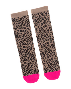 GOLDEN GOOSE JQ Leopard Clay Brown Fuxia