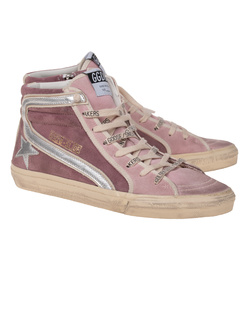 GOLDEN GOOSE Slide Classic Suede Upper Violet