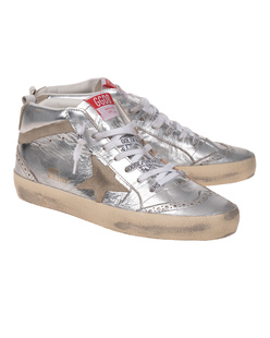 GOLDEN GOOSE Mid Star Classic Taupe Silver