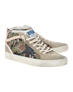 GOLDEN GOOSE DELUXE BRAND MID STAR CAMOUFLAGE GREEN