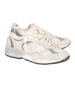 GOLDEN GOOSE DELUXE BRAND Running Dad Star White Silver