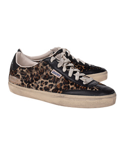 GOLDEN GOOSE Leopard Horsy Beige Brown