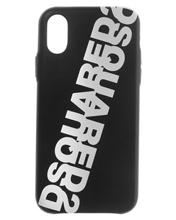 DSQUARED2 Leather Logo Black