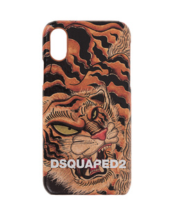 DSQUARED2 iPhone X/Xs Case Tiger Multicolor