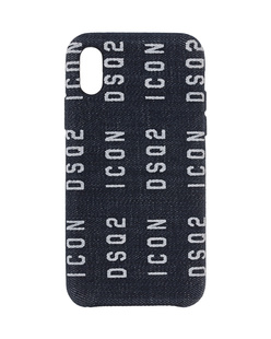 DSQUARED2 iPhone X Case Denim Blue