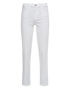 J BRAND Adele Mid Rise Straight White