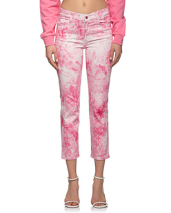 7 FOR ALL MANKIND Straight Tie Dye Euphoria Pink