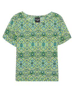 Mimi Liberté Short Sleeve Green Floral