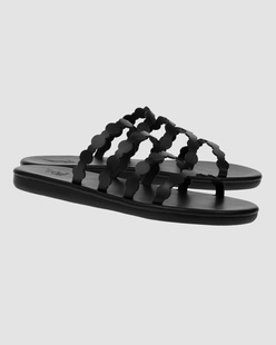 Ancient Greek Sandals Lira Black